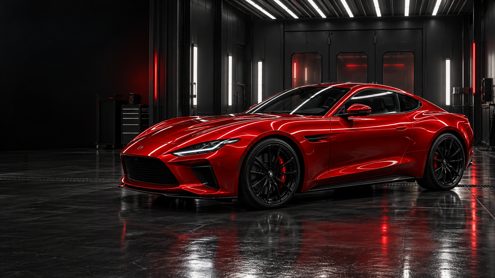 Красный автомобиль